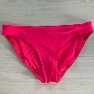 aerie hot pink swim bikini bottoms - full coverage